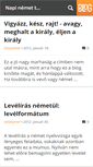Mobile Screenshot of napinemetteszt.blog.hu