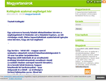 Tablet Screenshot of magyartanarok.blog.hu
