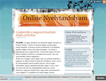 Tablet Screenshot of online-nyelvtanfolyam.blog.hu