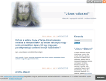 Tablet Screenshot of jezusvalaszol.blog.hu