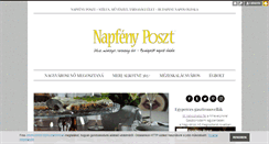 Desktop Screenshot of napfenyposzt.blog.hu