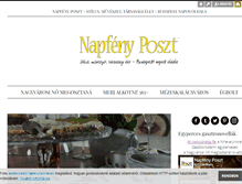 Tablet Screenshot of napfenyposzt.blog.hu