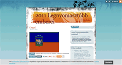 Desktop Screenshot of legnyomasztobbemberek2011.blog.hu