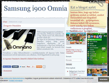 Tablet Screenshot of i900omnia.blog.hu