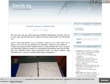 Tablet Screenshot of derulteg.blog.hu
