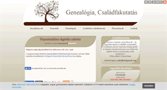 Desktop Screenshot of genealogia.blog.hu