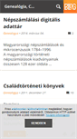 Mobile Screenshot of genealogia.blog.hu