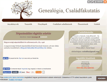 Tablet Screenshot of genealogia.blog.hu