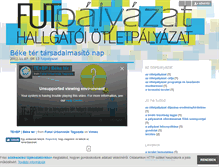 Tablet Screenshot of futpalyazat.blog.hu